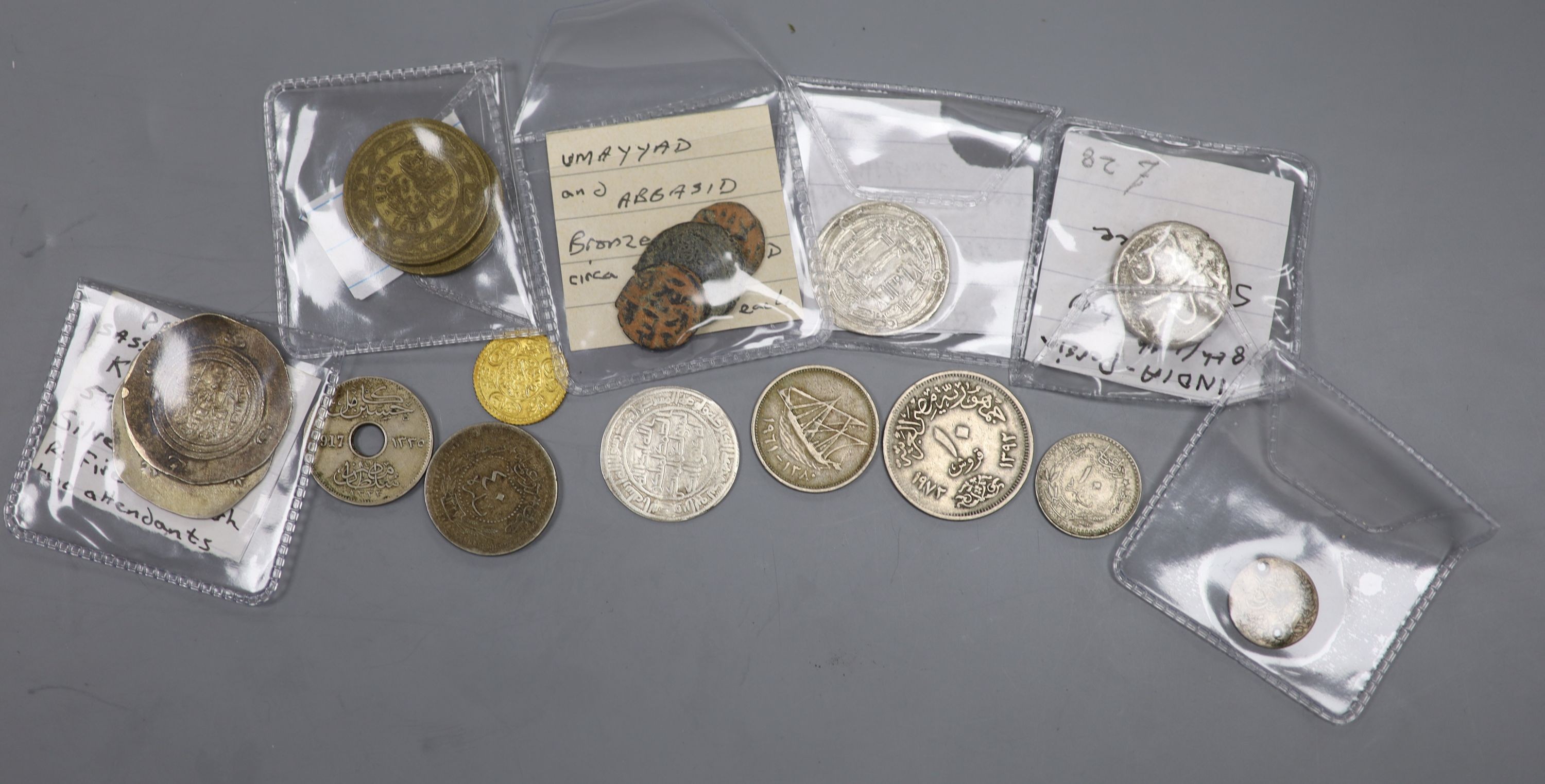 A group of Islamic coins to include